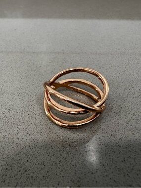 Premier Designs Rose Gold Intertwined Multi-Band Ring